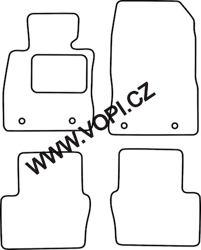 Autokoberce Mazda 2 02/2015 - Colorfit (2860)